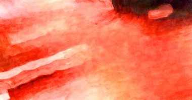 Soyut suluboya sanat eserleri. Fırça boyalı dijital resim. Renkli yaratıcı suluboya çizimi.