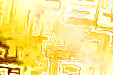 Soyut suluboya sanat eserleri. Fırça boyalı dijital resim. Renkli yaratıcı suluboya çizimi.