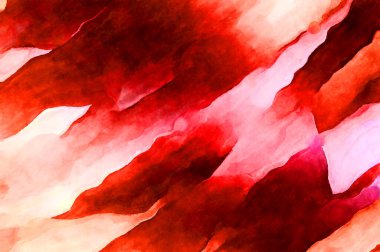 Soyut suluboya sanat eserleri. Fırça boyalı dijital resim. Renkli yaratıcı suluboya çizimi.