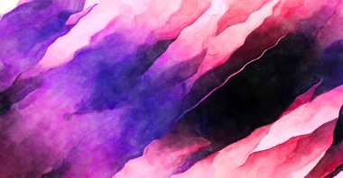 Soyut suluboya sanat eserleri. Fırça boyalı dijital resim. Renkli yaratıcı suluboya çizimi.