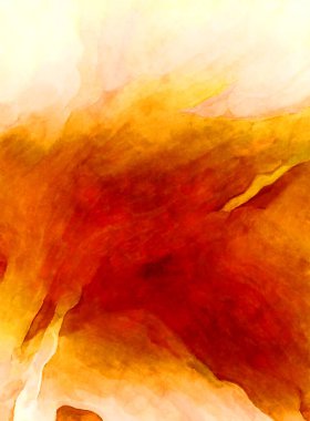 Soyut suluboya sanat eserleri. Fırça boyalı dijital resim. Renkli yaratıcı suluboya çizimi.