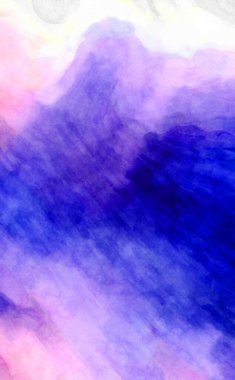 Soyut suluboya sanat eserleri. Fırça boyalı dijital resim. Renkli yaratıcı suluboya çizimi.