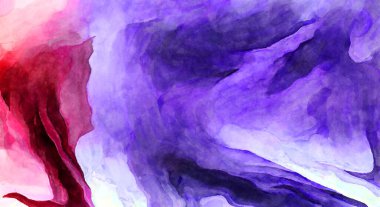 Soyut suluboya sanat eserleri. Fırça boyalı dijital resim. Renkli yaratıcı suluboya çizimi.