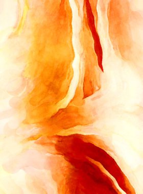 Soyut suluboya sanat eserleri. Fırça boyalı dijital resim. Renkli yaratıcı suluboya çizimi.