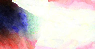 Soyut suluboya sanat eserleri. Fırça boyalı dijital resim. Renkli yaratıcı suluboya çizimi.