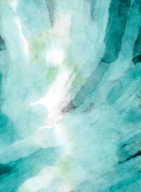 Soyut suluboya sanat eserleri. Fırça boyalı dijital resim. Renkli yaratıcı suluboya çizimi.