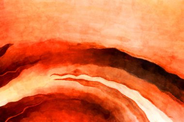 Soyut suluboya sanat eserleri. Fırça boyalı dijital resim. Renkli yaratıcı suluboya çizimi.