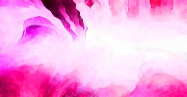 Soyut suluboya sanat eserleri. Fırça boyalı dijital resim. Renkli yaratıcı suluboya çizimi.