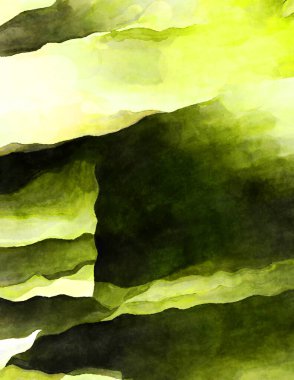 Soyut suluboya sanat eserleri. Fırça boyalı dijital resim. Renkli yaratıcı suluboya çizimi.