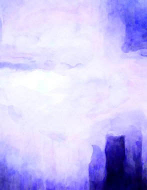 Soyut suluboya sanat eserleri. Fırça boyalı dijital resim. Renkli yaratıcı suluboya çizimi.