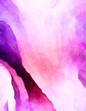 Soyut suluboya sanat eserleri. Fırça boyalı dijital resim. Renkli yaratıcı suluboya çizimi.