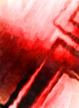 Soyut suluboya sanat eserleri. Fırça boyalı dijital resim. Renkli yaratıcı suluboya çizimi.