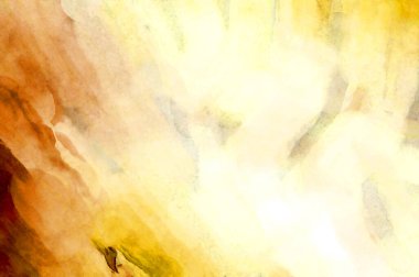 Soyut suluboya sanat eserleri. Fırça boyalı dijital resim. Renkli yaratıcı suluboya çizimi.