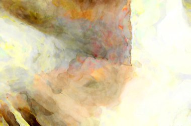 Soyut suluboya sanat eserleri. Fırça boyalı dijital resim. Renkli yaratıcı suluboya çizimi.