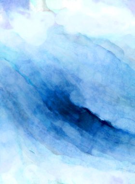 Soyut suluboya sanat eserleri. Fırça boyalı dijital resim. Renkli yaratıcı suluboya çizimi.