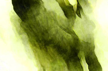 Soyut suluboya sanat eserleri. Fırça boyalı dijital resim. Renkli yaratıcı suluboya çizimi.