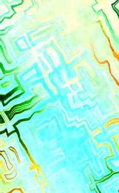 Soyut suluboya sanat eserleri. Fırça boyalı dijital resim. Renkli yaratıcı suluboya çizimi.