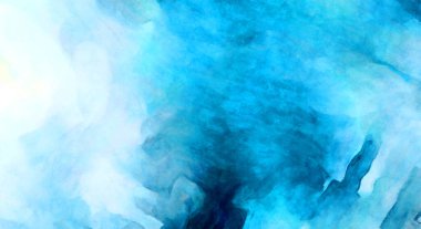 Soyut suluboya sanat eserleri. Fırça boyalı dijital resim. Renkli yaratıcı suluboya çizimi.