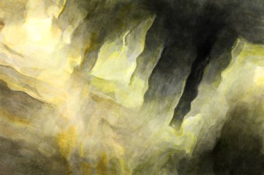 Soyut suluboya sanat eserleri. Fırça boyalı dijital resim. Renkli yaratıcı suluboya çizimi.