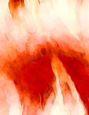 Soyut suluboya sanat eserleri. Fırça boyalı dijital resim. Renkli yaratıcı suluboya çizimi.