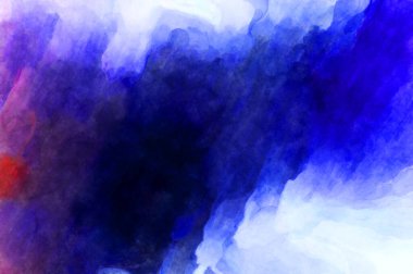 Soyut suluboya sanat eserleri. Fırça boyalı dijital resim. Renkli yaratıcı suluboya çizimi.