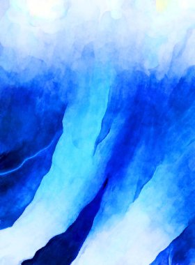 Soyut suluboya sanat eserleri. Fırça boyalı dijital resim. Renkli yaratıcı suluboya çizimi.