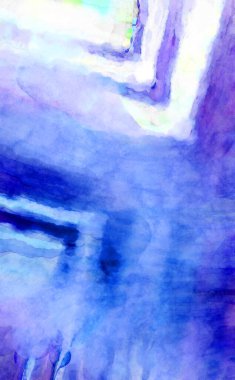 Soyut suluboya sanat eserleri. Fırça boyalı dijital resim. Renkli yaratıcı suluboya çizimi.