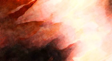 Soyut suluboya sanat eserleri. Fırça boyalı dijital resim. Renkli yaratıcı suluboya çizimi.