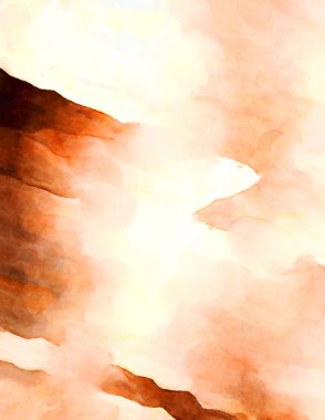 Soyut suluboya sanat eserleri. Fırça boyalı dijital resim. Renkli yaratıcı suluboya çizimi.