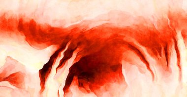 Soyut suluboya sanat eserleri. Fırça boyalı dijital resim. Renkli yaratıcı suluboya çizimi.