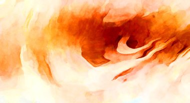 Soyut suluboya sanat eserleri. Fırça boyalı dijital resim. Renkli yaratıcı suluboya çizimi.