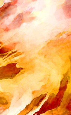 Soyut suluboya sanat eserleri. Fırça boyalı dijital resim. Renkli yaratıcı suluboya çizimi.