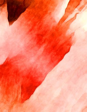 Soyut suluboya sanat eserleri. Fırça boyalı dijital resim. Renkli yaratıcı suluboya çizimi.