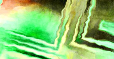 Soyut suluboya sanat eserleri. Fırça boyalı dijital resim. Renkli yaratıcı suluboya çizimi.