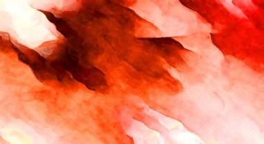 Soyut suluboya sanat eserleri. Fırça boyalı dijital resim. Renkli yaratıcı suluboya çizimi.