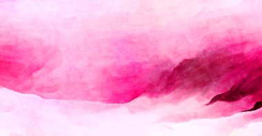 Soyut suluboya sanat eserleri. Fırça boyalı dijital resim. Renkli yaratıcı suluboya çizimi.