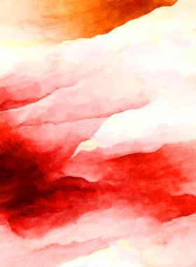 Soyut suluboya sanat eserleri. Fırça boyalı dijital resim. Renkli yaratıcı suluboya çizimi.