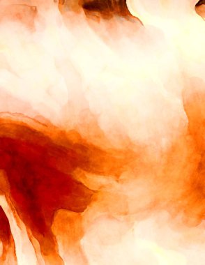 Soyut suluboya sanat eserleri. Fırça boyalı dijital resim. Renkli yaratıcı suluboya çizimi.