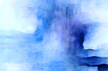 Soyut suluboya sanat eserleri. Fırça boyalı dijital resim. Renkli yaratıcı suluboya çizimi.