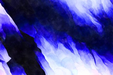 Soyut suluboya sanat eserleri. Fırça boyalı dijital resim. Renkli yaratıcı suluboya çizimi.