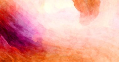 Soyut suluboya sanat eserleri. Fırça boyalı dijital resim. Renkli yaratıcı suluboya çizimi.