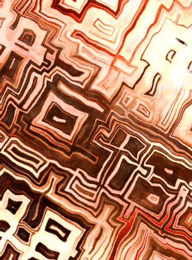 Soyut suluboya sanat eserleri. Fırça boyalı dijital resim. Renkli yaratıcı suluboya çizimi.