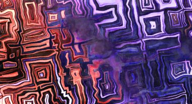 Soyut suluboya sanat eserleri. Fırça boyalı dijital resim. Renkli yaratıcı suluboya çizimi.