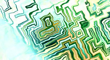 Soyut suluboya sanat eserleri. Fırça boyalı dijital resim. Renkli yaratıcı suluboya çizimi.