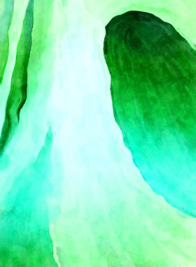 Soyut suluboya sanat eserleri. Fırça boyalı dijital resim. Renkli yaratıcı suluboya çizimi.