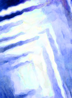 Soyut suluboya sanat eserleri. Fırça boyalı dijital resim. Renkli yaratıcı suluboya çizimi.