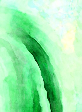 Soyut suluboya sanat eserleri. Fırça boyalı dijital resim. Renkli yaratıcı suluboya çizimi.