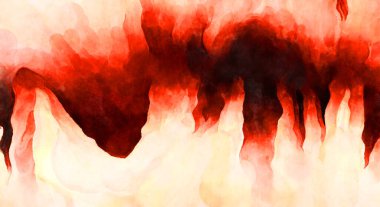 Soyut suluboya sanat eserleri. Fırça boyalı dijital resim. Renkli yaratıcı suluboya çizimi.