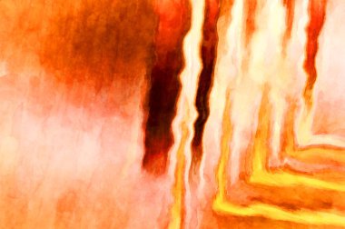 Soyut suluboya sanat eserleri. Fırça boyalı dijital resim. Renkli yaratıcı suluboya çizimi.