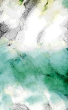 Soyut suluboya sanat eserleri. Fırça boyalı dijital resim. Renkli yaratıcı suluboya çizimi.